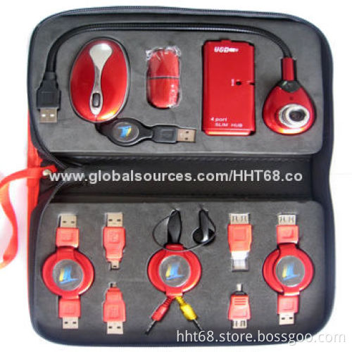 Promotional USB Travel Kits, RJ45 to RJ45 Cable, Firewire 1394 6P/F to 4P/mNew